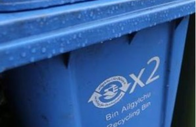 Blue Wheelie Bin