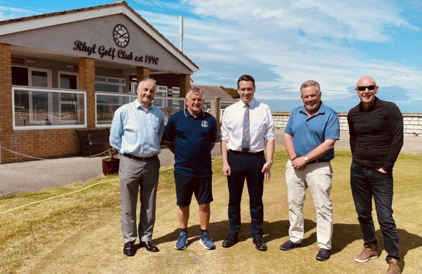 James at Rhyl Golf Club