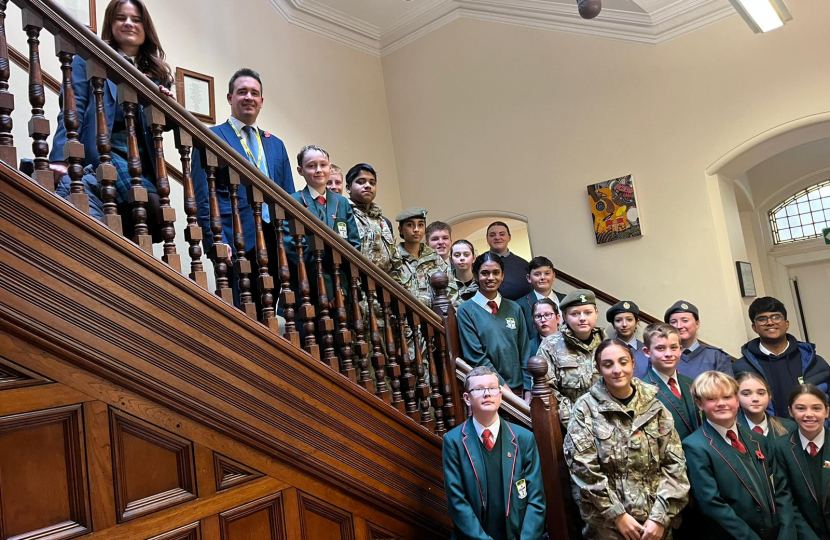 MP tours the Vale of Clwyd to talk to young people about his role, as part of UK Parliament Week