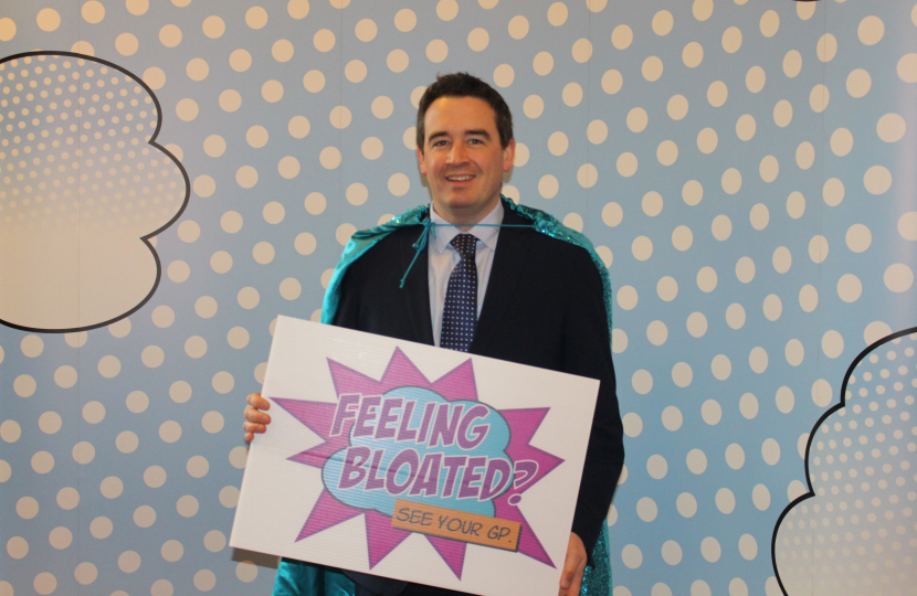 MP becomes a 'Teal Hero' in support of women with ovarian cancer  