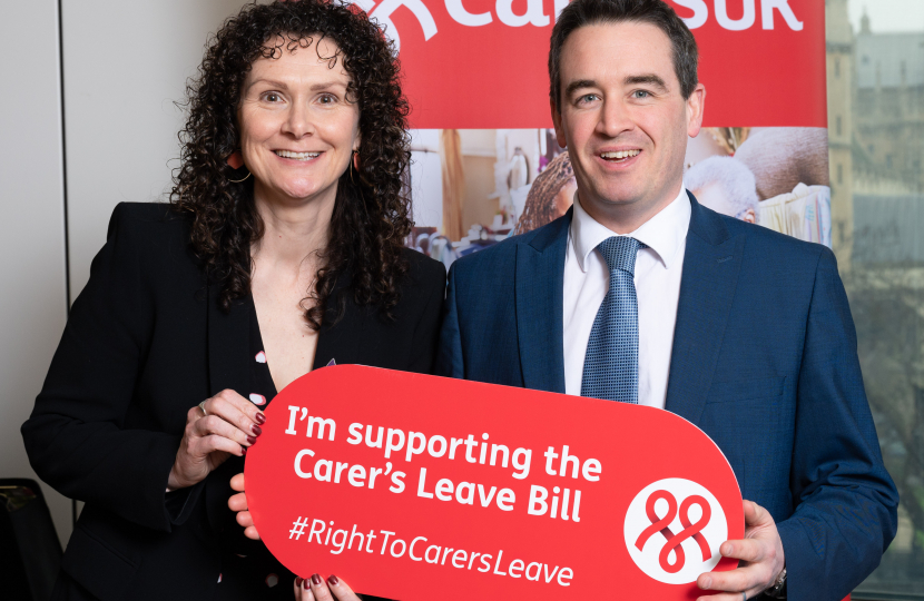 MP supports landmark new right at work for unpaid carers 