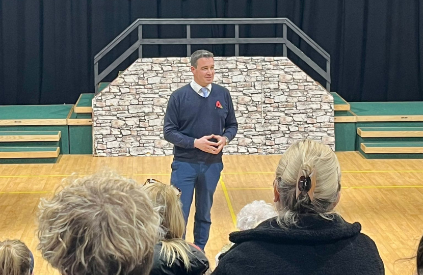 MP tours the Vale of Clwyd to talk to young people about his role, as part of UK Parliament Week