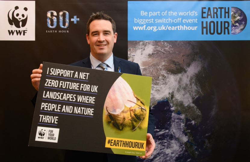 Vale of Clwyd MP pledges to protect UK landscapes for Earth Hour 2022