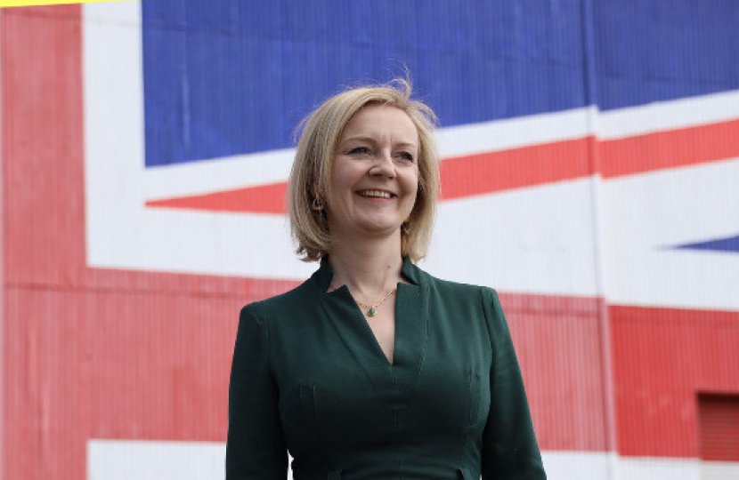 MP congratulates new leader of Conservative and Unionist Party, The Rt Hon Liz Truss MP