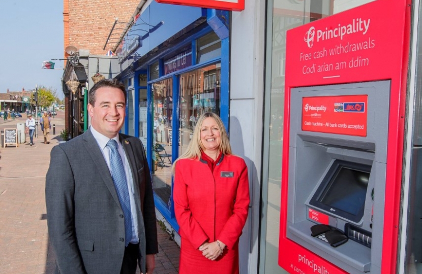 MP opens new cash machine in Prestatyn   