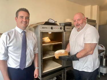 MP applauds unique Rhyl bakery which is providing vital community support